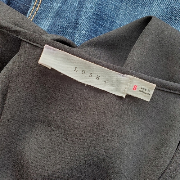 LUSH Sheer Black Blouse - Picture 5 of 11